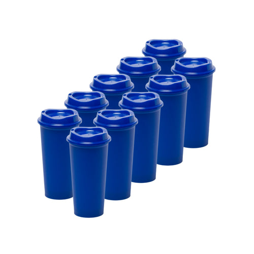 Kit de 10 Vasos STAR 20 OZ con tapa cafetera