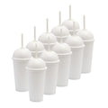 Kit de 10 Vasos SATURN 16 OZ tapa domo y popote