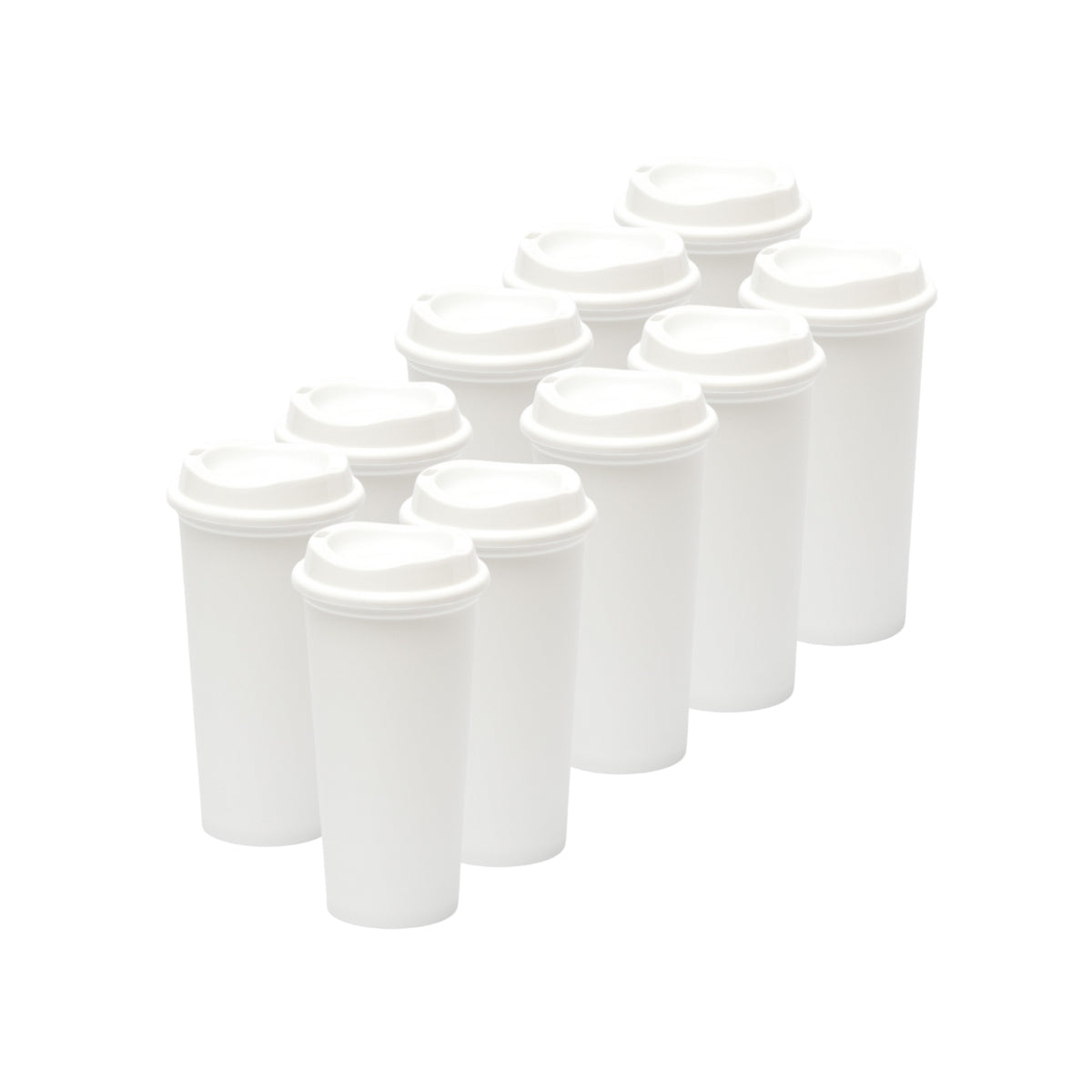Kit de 10 Vasos STAR 20 OZ con tapa cafetera