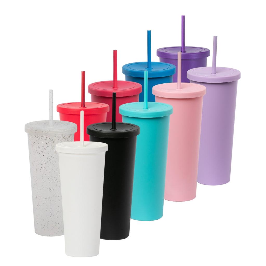 Kit de 10 Vasos ROCKET 34 OZ tapa giratoria y popote