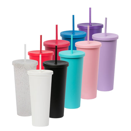 Kit de 10 Vasos ROCKET 34 OZ tapa giratoria y popote