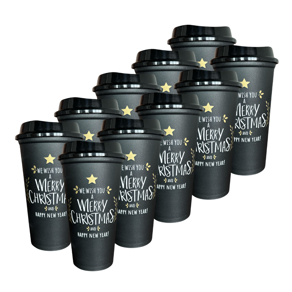 ¡Compra Rápida!  Kit de 10 Vasos STAR 16 OZ Navideños Mágicos