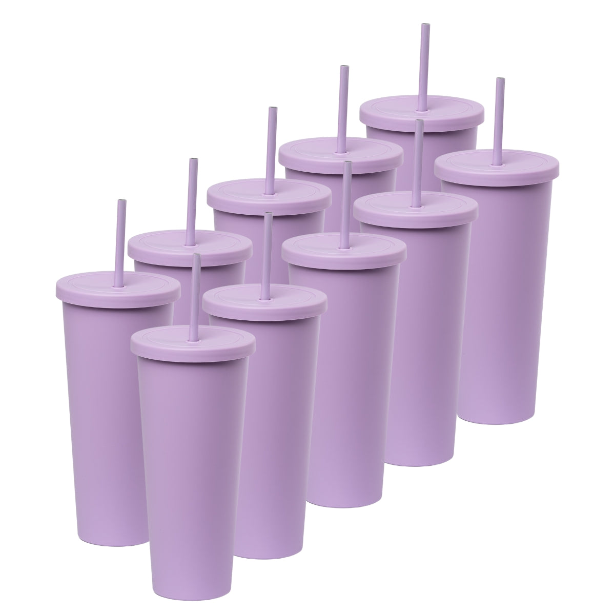 Kit de 10 Vasos ROCKET 34 OZ tapa giratoria y popote