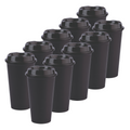 Kit de 10 Vasos STAR 16 OZ con tapa cafetera