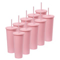 Kit de 10 Vasos ROCKET 34 OZ tapa giratoria y popote
