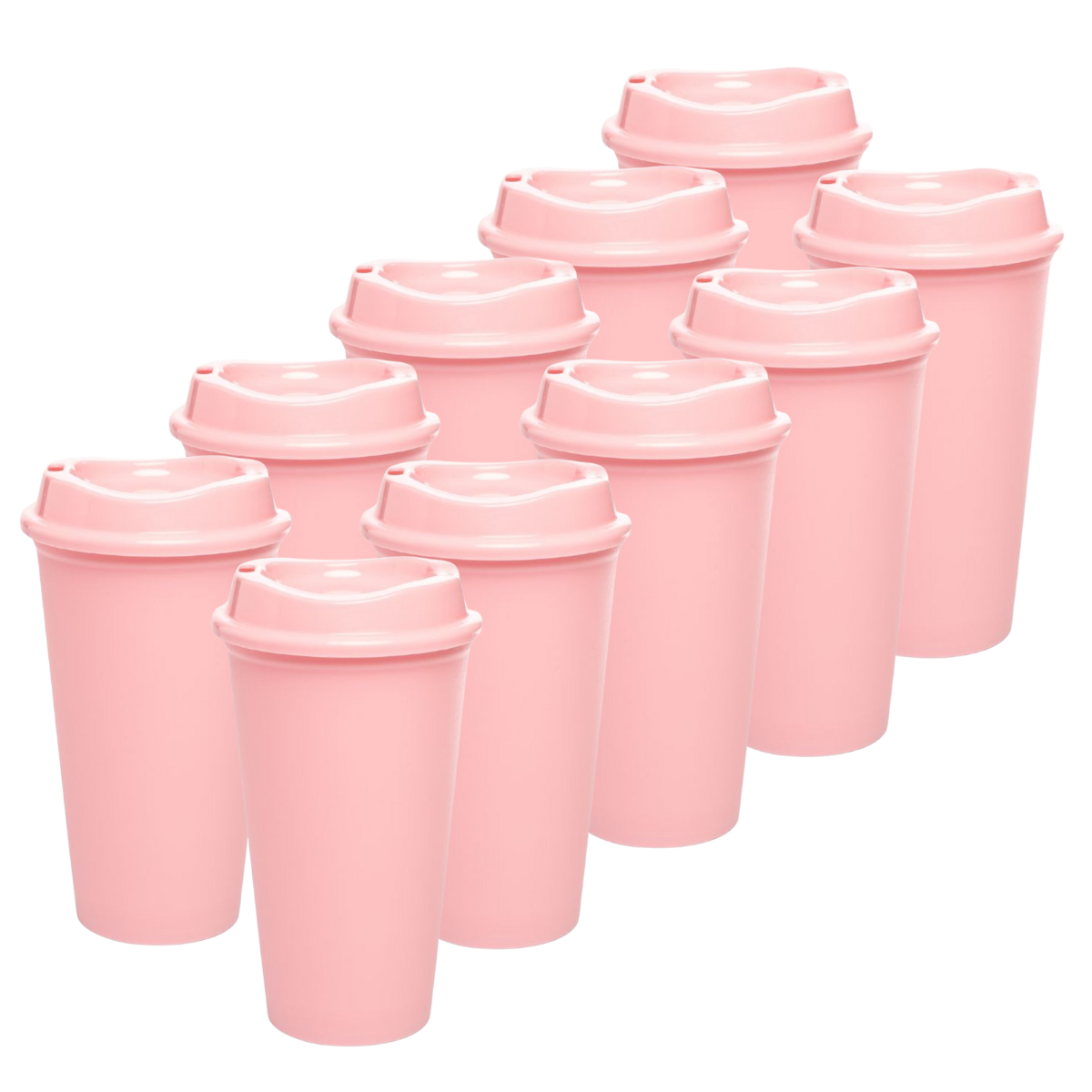 Kit de 10 Vasos STAR 16 OZ con tapa cafetera