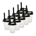 Kit de 10 Vasos MOON 16 OZ tapa y popote ancho