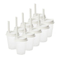 Kit de 10 Vasos MOON 16 OZ tapa y popote ancho