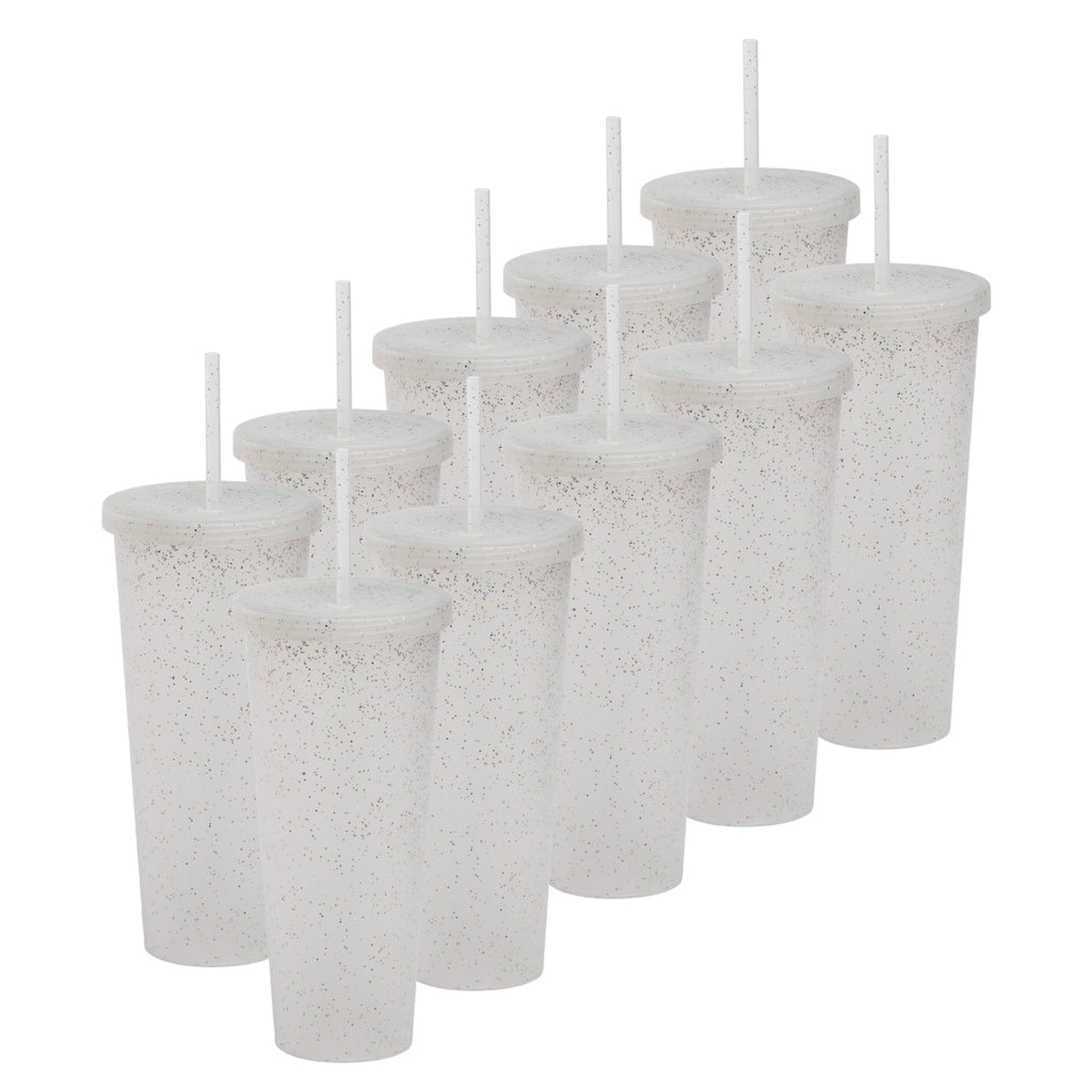 Kit de 10 Vasos ROCKET 34 OZ tapa giratoria y popote